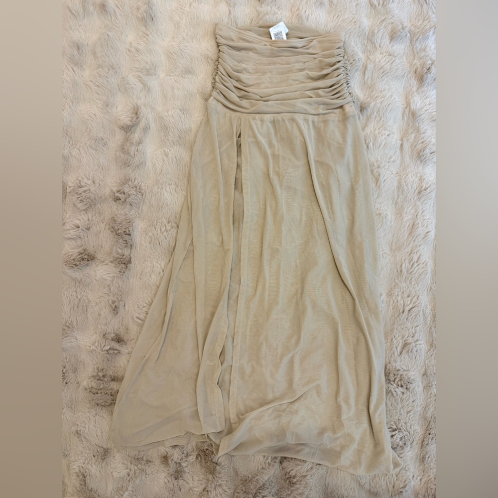 SHEIN Elegant Cream Maxi Skirt